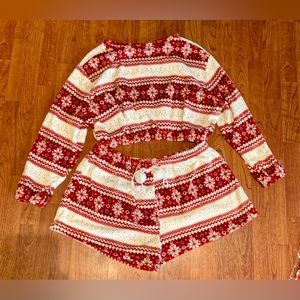 Plus size winter PJ set